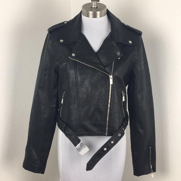 Romeo & Juliet Couture Jackets & Blazers - NWT Romeo & Juliet Couture Leather Moto Jacket